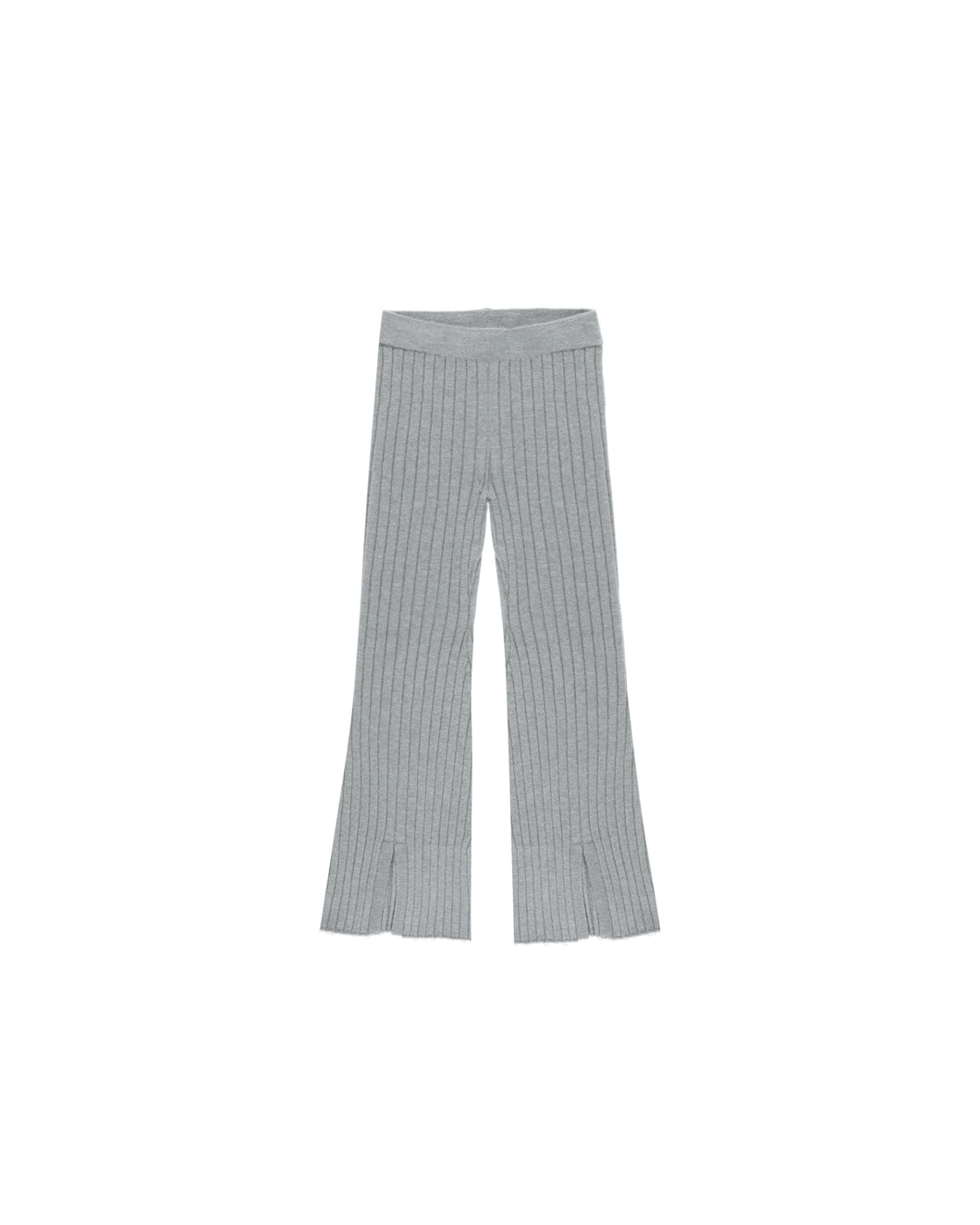 Dusty Blue Flare Knit Pant