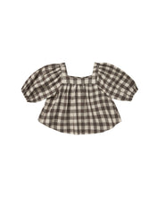 Load image into Gallery viewer, Mocha Check Gia Blouse

