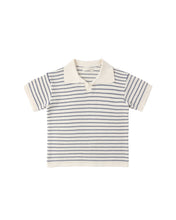 Load image into Gallery viewer, Marine Stripe Chandler Knit Polo
