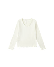 Load image into Gallery viewer, Ivory Ribbed Long Sleeve Top
