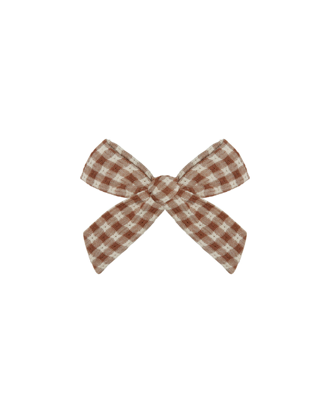 Brown Gingham Bow