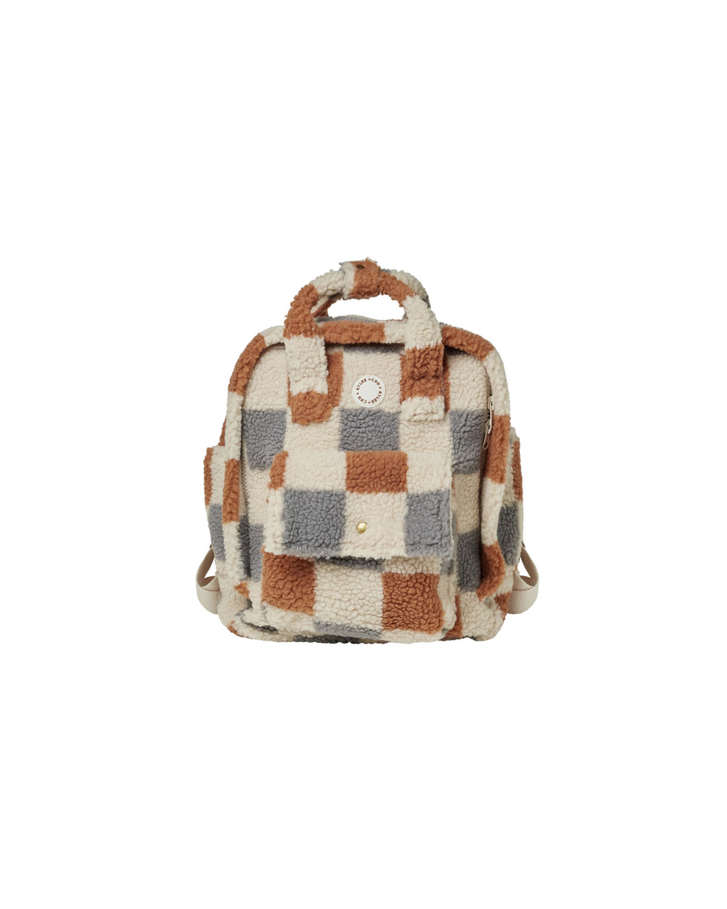 Shearling Check Mini Backpack