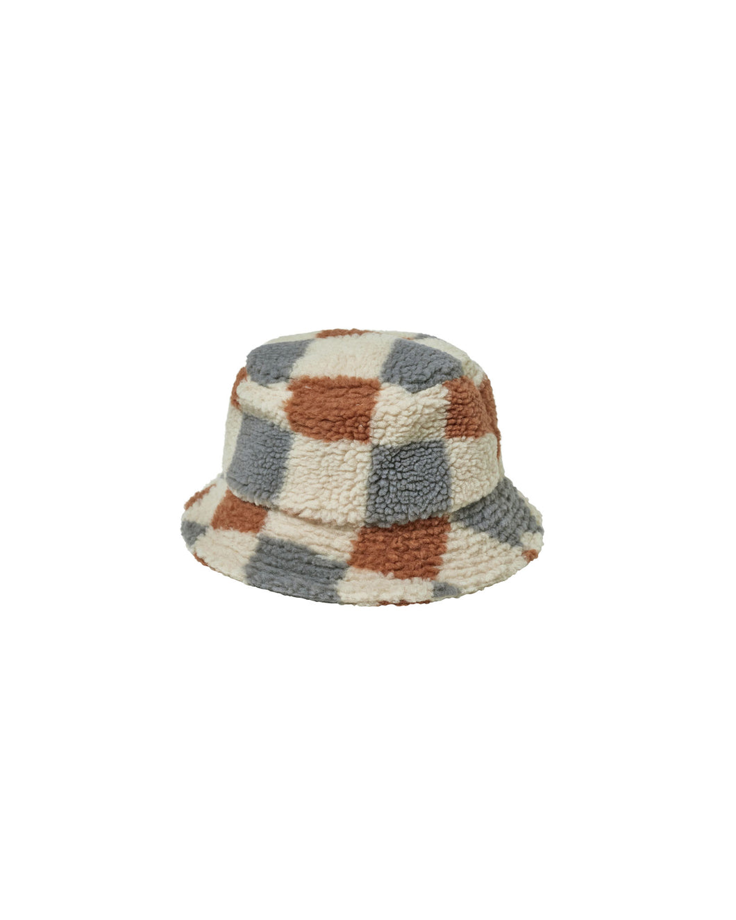 Shearling Check Bucket Hat