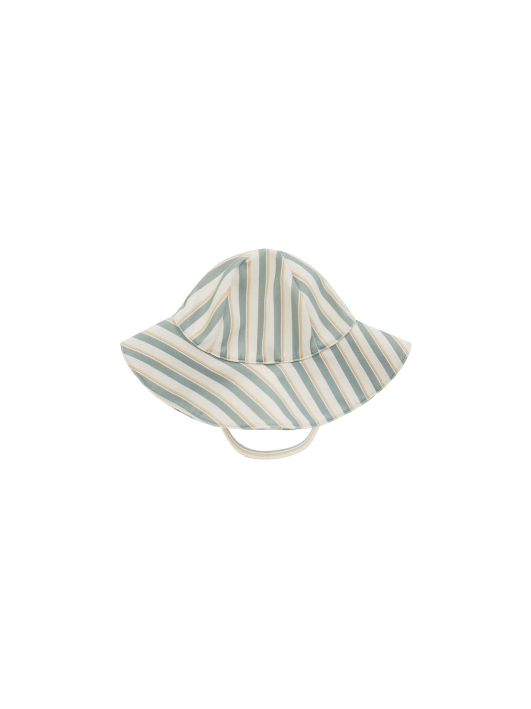 Aqua Stripe Floppy Swim Hat