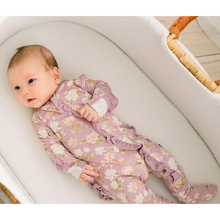 Load image into Gallery viewer, Sweet Pea Spring Floral Zip Footie
