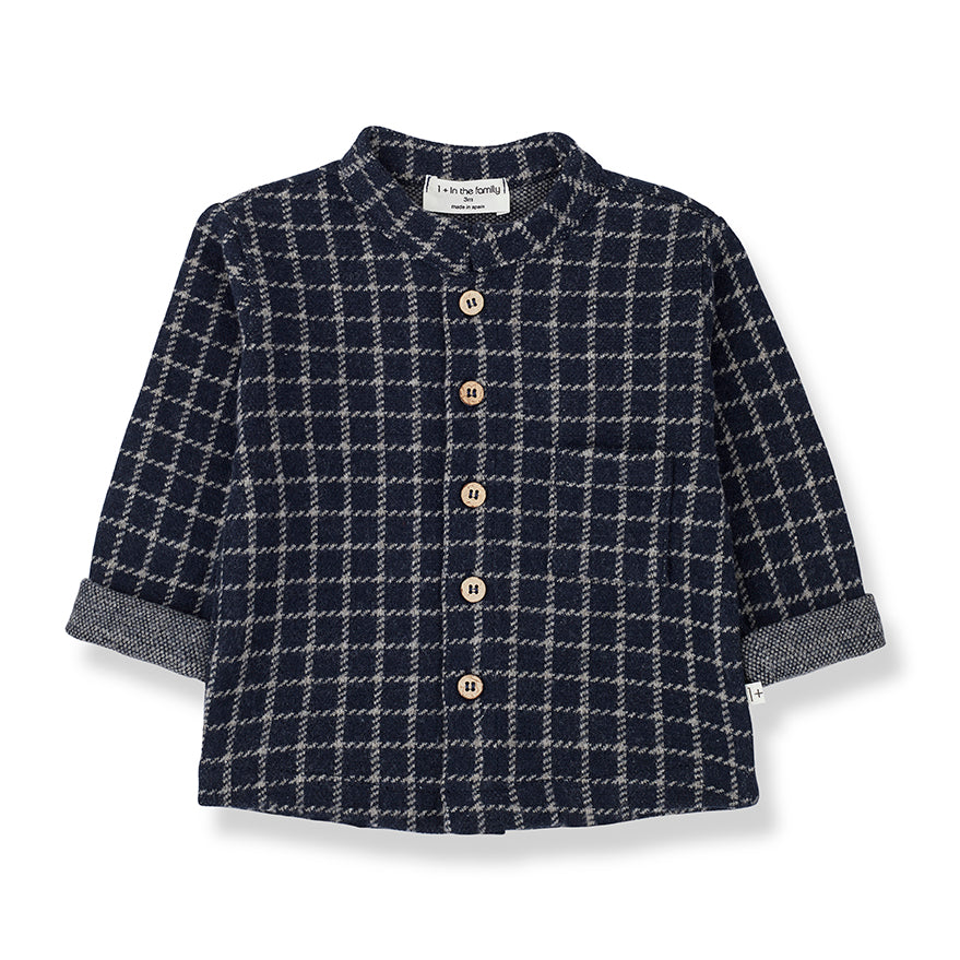 Navy Rick Plaid Button Up