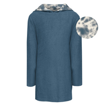 Load image into Gallery viewer, Deep Sea With Tie Dye Terry Swim Cover Up
