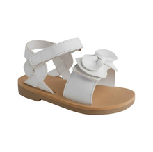 Load image into Gallery viewer, White Bow Infant Sandal
