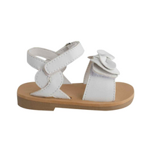 Load image into Gallery viewer, White Bow Infant Sandal
