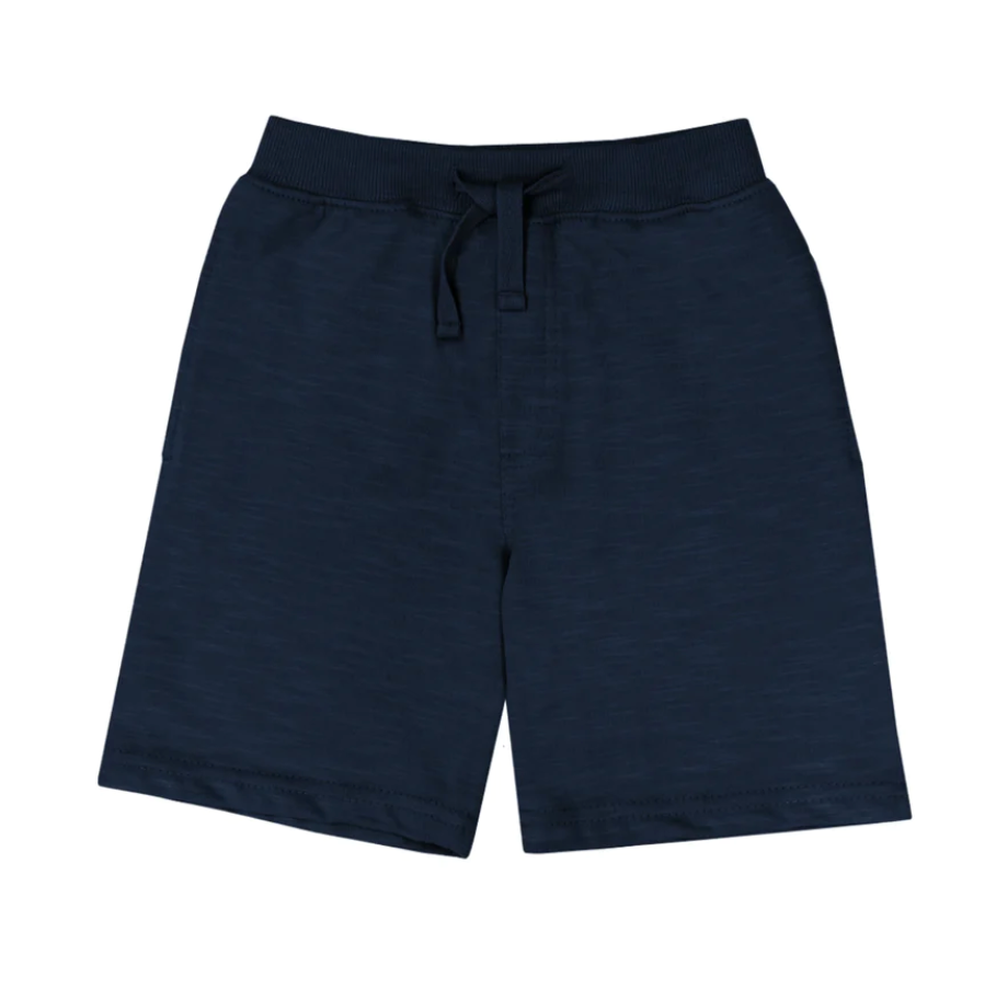 Dark Navy Terry Pull On Short