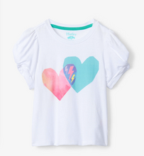 Load image into Gallery viewer, Split Hearts Twisted Sleeve Tee
