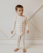 Load image into Gallery viewer, Honey Gingham 2pc Pajama Set
