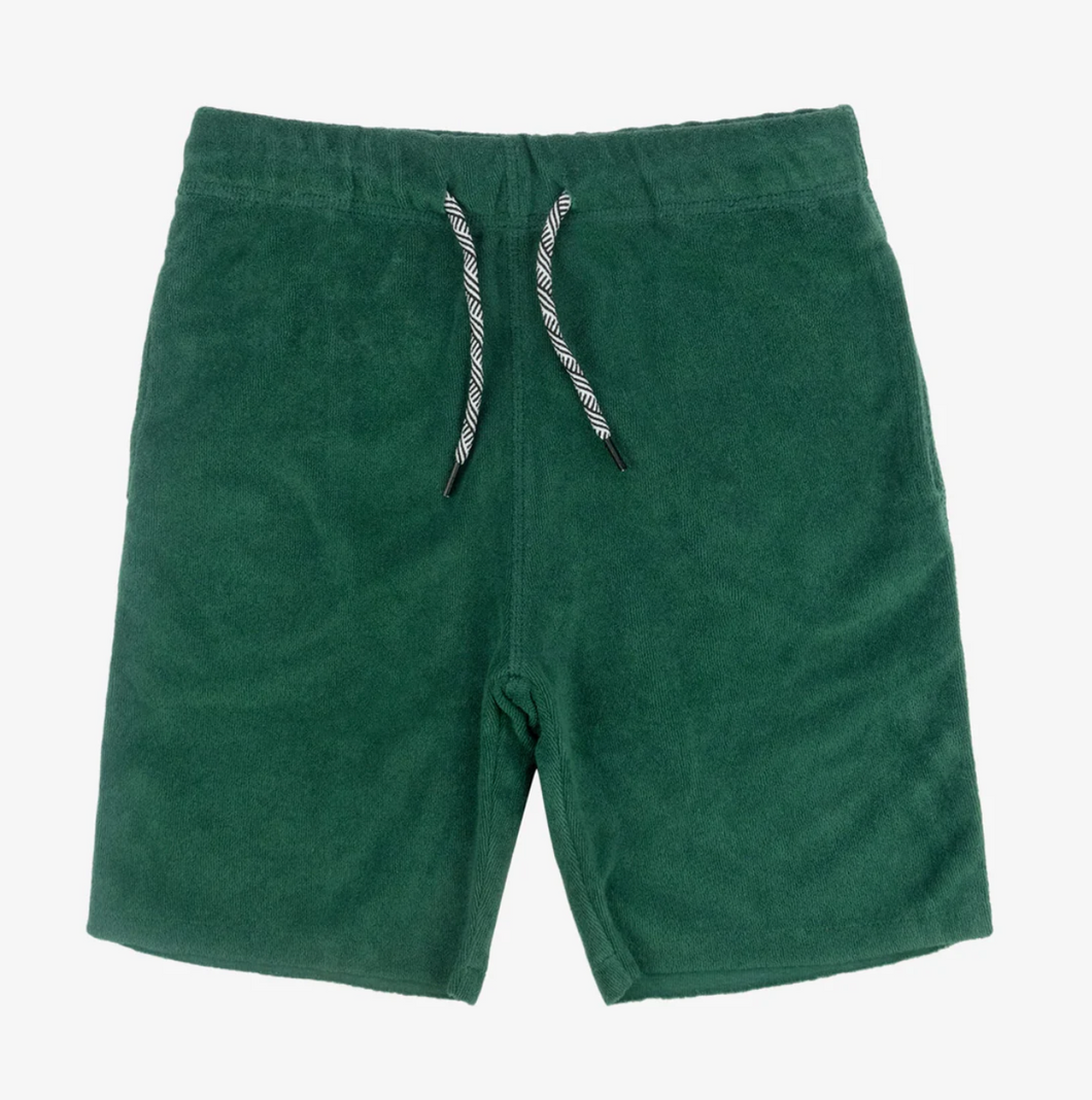 Green Terry Shorts