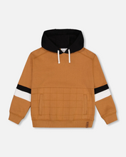 Load image into Gallery viewer, Caramel Quilted Pocket Hoodie
