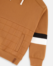 Load image into Gallery viewer, Caramel Quilted Pocket Hoodie
