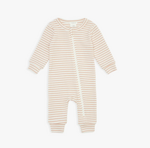 Load image into Gallery viewer, Rose Dust Stripe Ribbed Coverall
