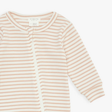 Load image into Gallery viewer, Rose Dust Stripe Ribbed Coverall
