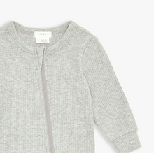 Load image into Gallery viewer, Heather Grey Ribbed Coverall
