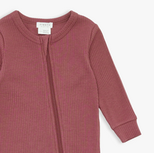 Load image into Gallery viewer, Merlot Ribbed Coverall
