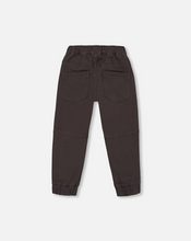 Load image into Gallery viewer, Ebony Grey Stretch Twill Jogger Pant
