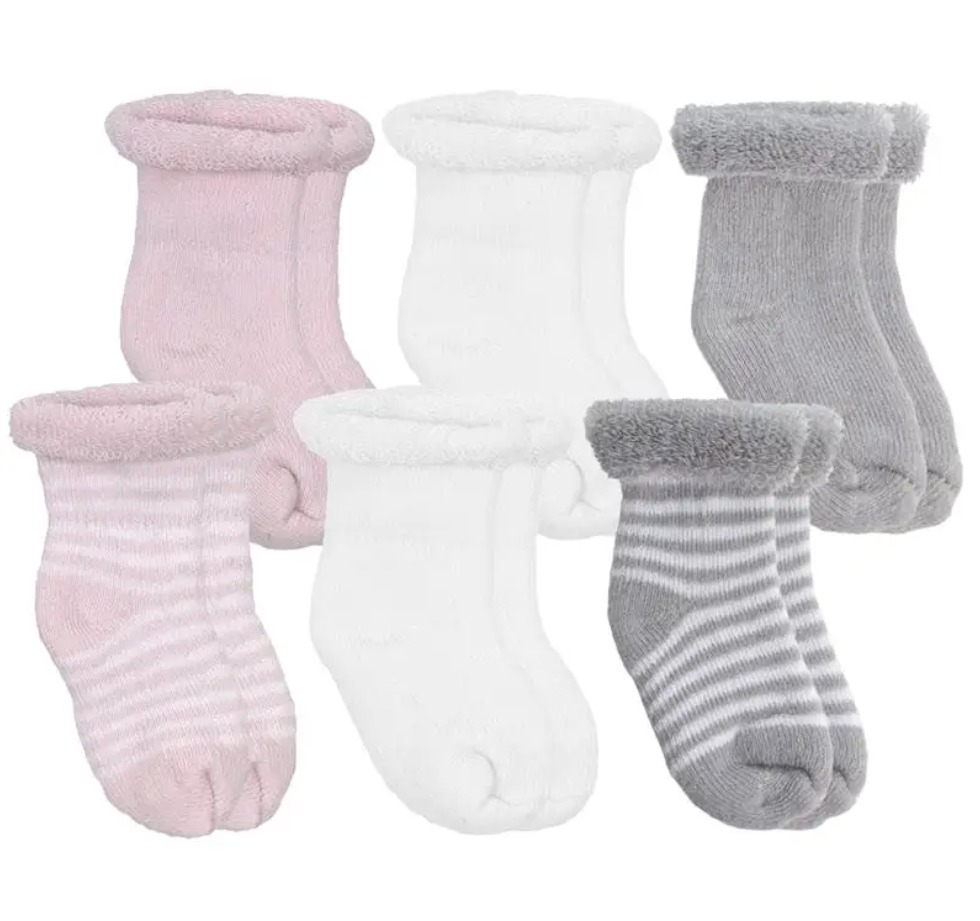 Pack Baby Socks - White/Grey/Pink
