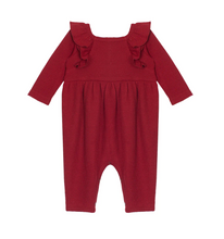 Load image into Gallery viewer, Berry Waffled Knit Romper
