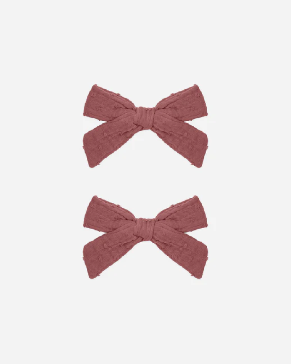 Raspberry Clip Bows 2-Pack