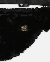 Load image into Gallery viewer, Black Faux Fur Fanny Pack
