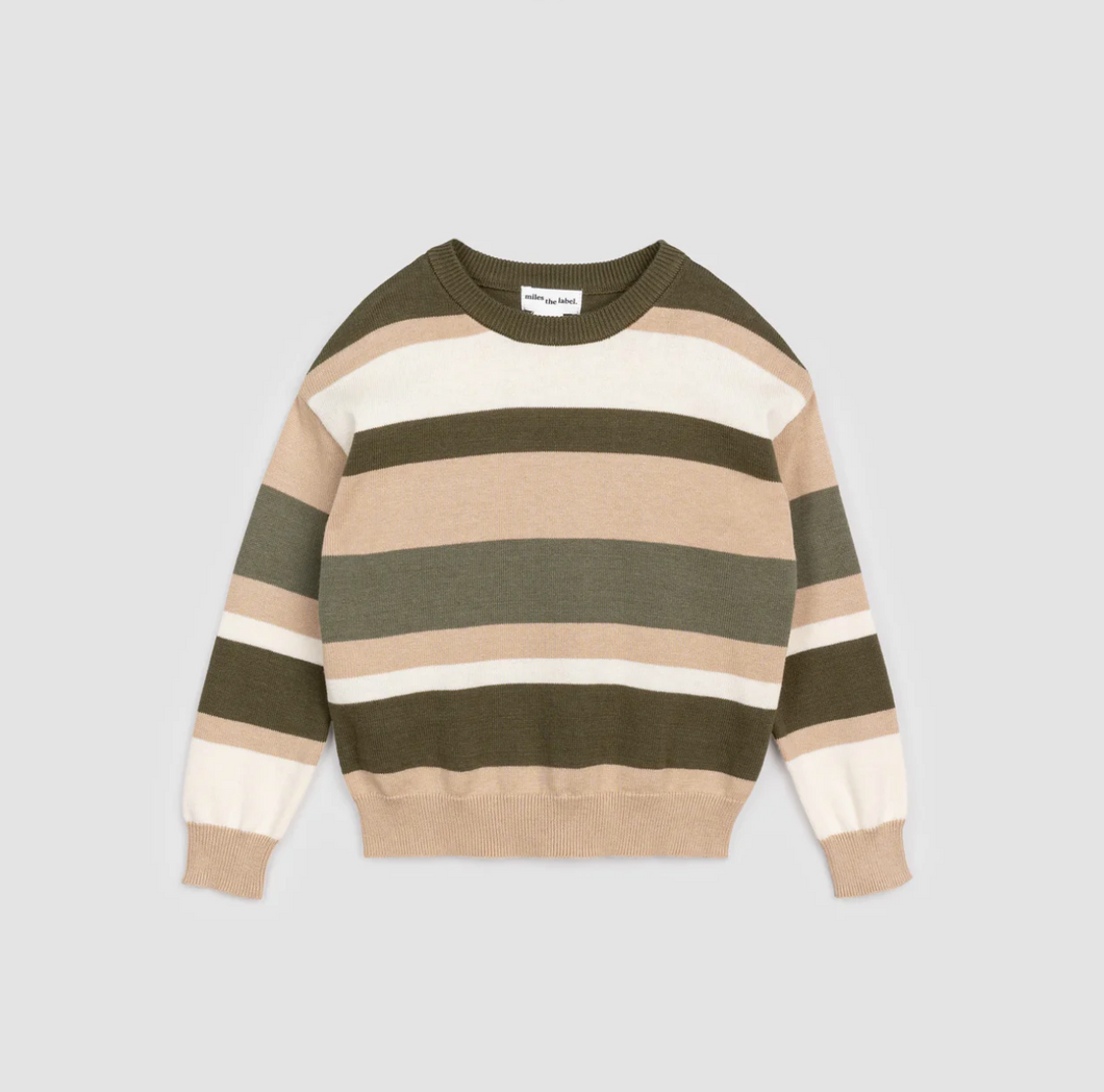 Olive Latte Knit Sweater