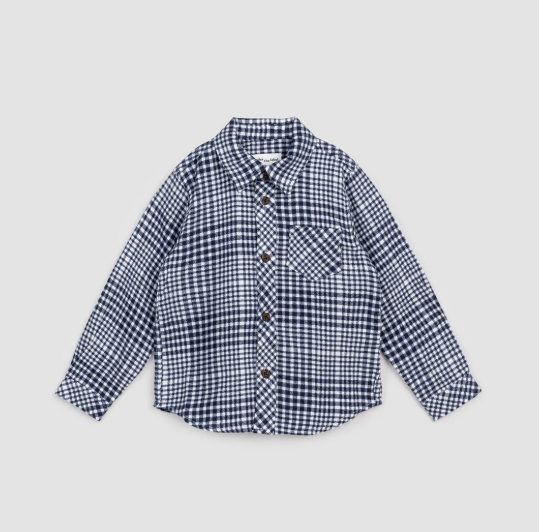 Brushed Flannel Checkered Button Up