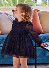 Load image into Gallery viewer, Navy Blue Shimmer Dress
