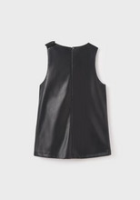 Load image into Gallery viewer, Faux Leather Pinafore Dress
