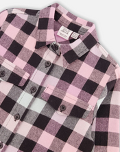 Load image into Gallery viewer, Pink Plaid Button Up Tunic
