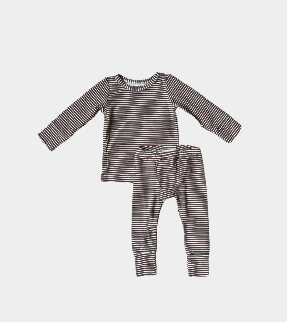 Christmas Stripe Bamboo PJ Set