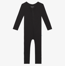 Load image into Gallery viewer, Solid Ribbed Black Convertible One Piece
