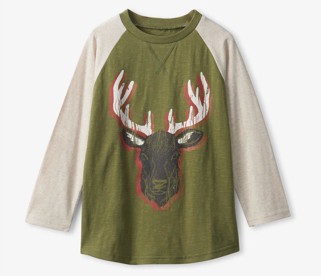 Grand Elk Raglan Top