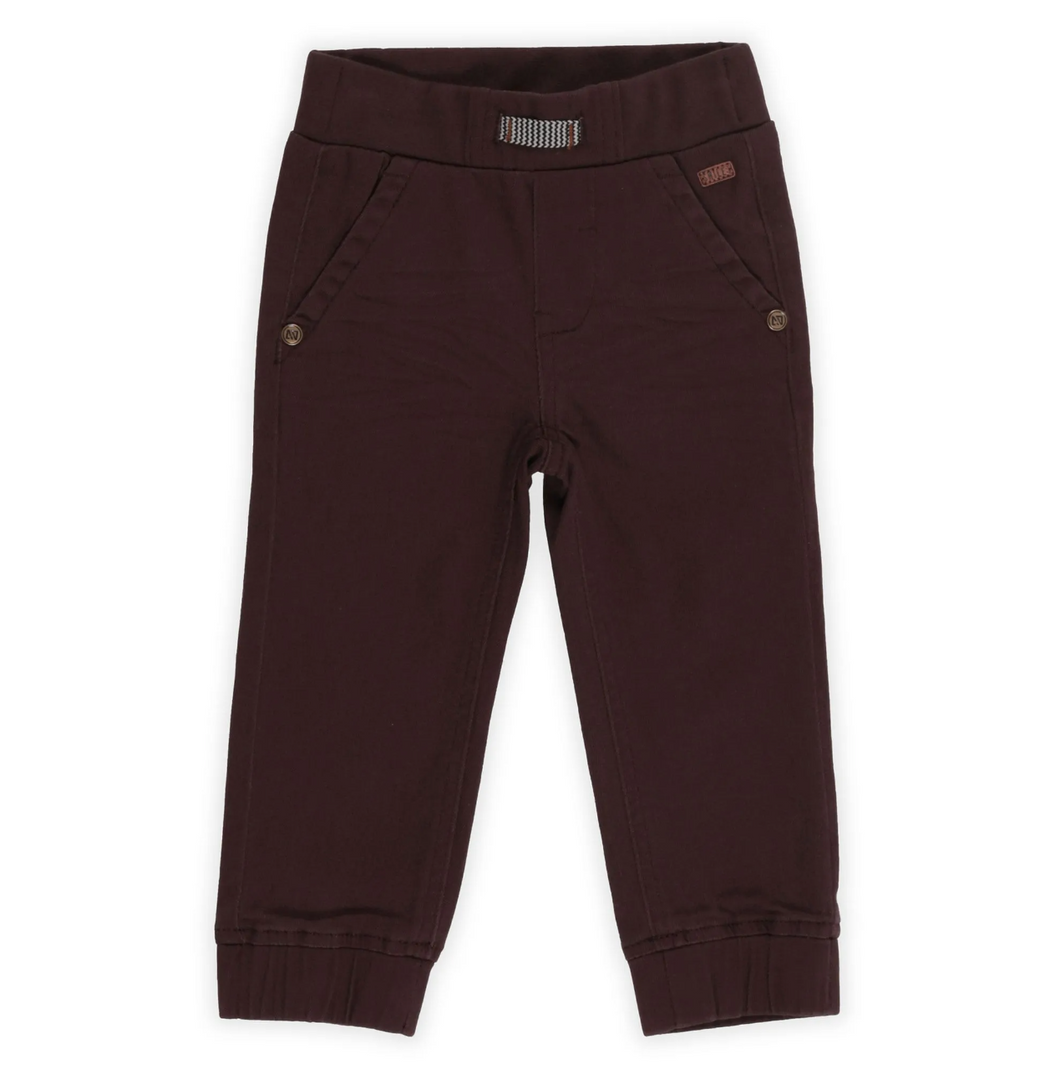 Brown Infant Jogger Pant