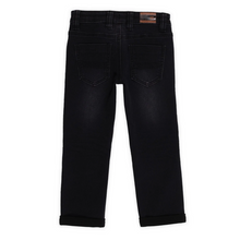 Load image into Gallery viewer, Rolled Cuff Black Denim Pant
