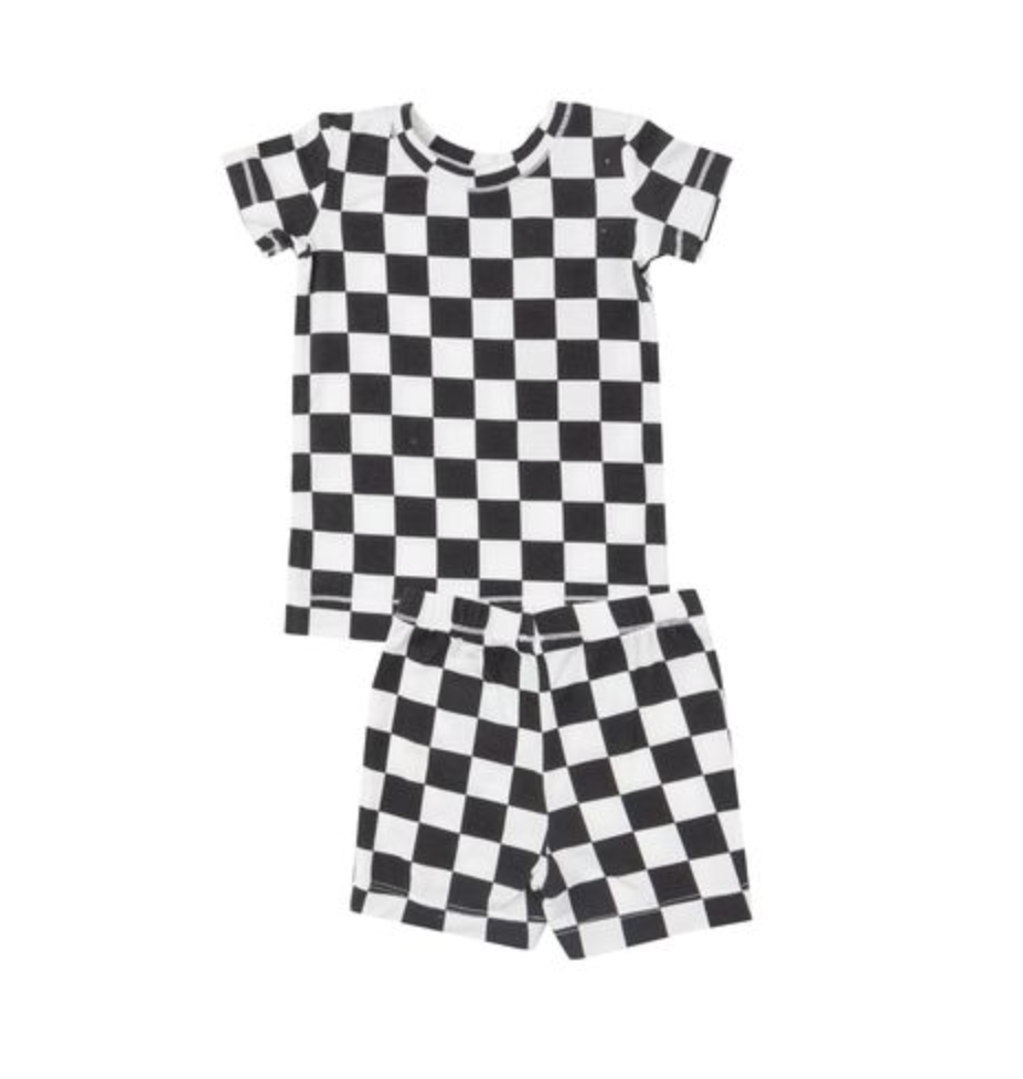 Checkerboard Shortie PJ Set