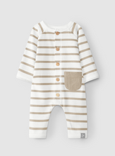 Load image into Gallery viewer, Taupe Striped Coverall
