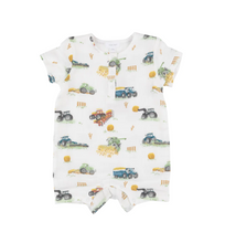 Load image into Gallery viewer, Farm Machines Henley Shortie Romper
