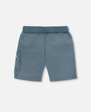 Load image into Gallery viewer, Dusty Blue Zip Shorts
