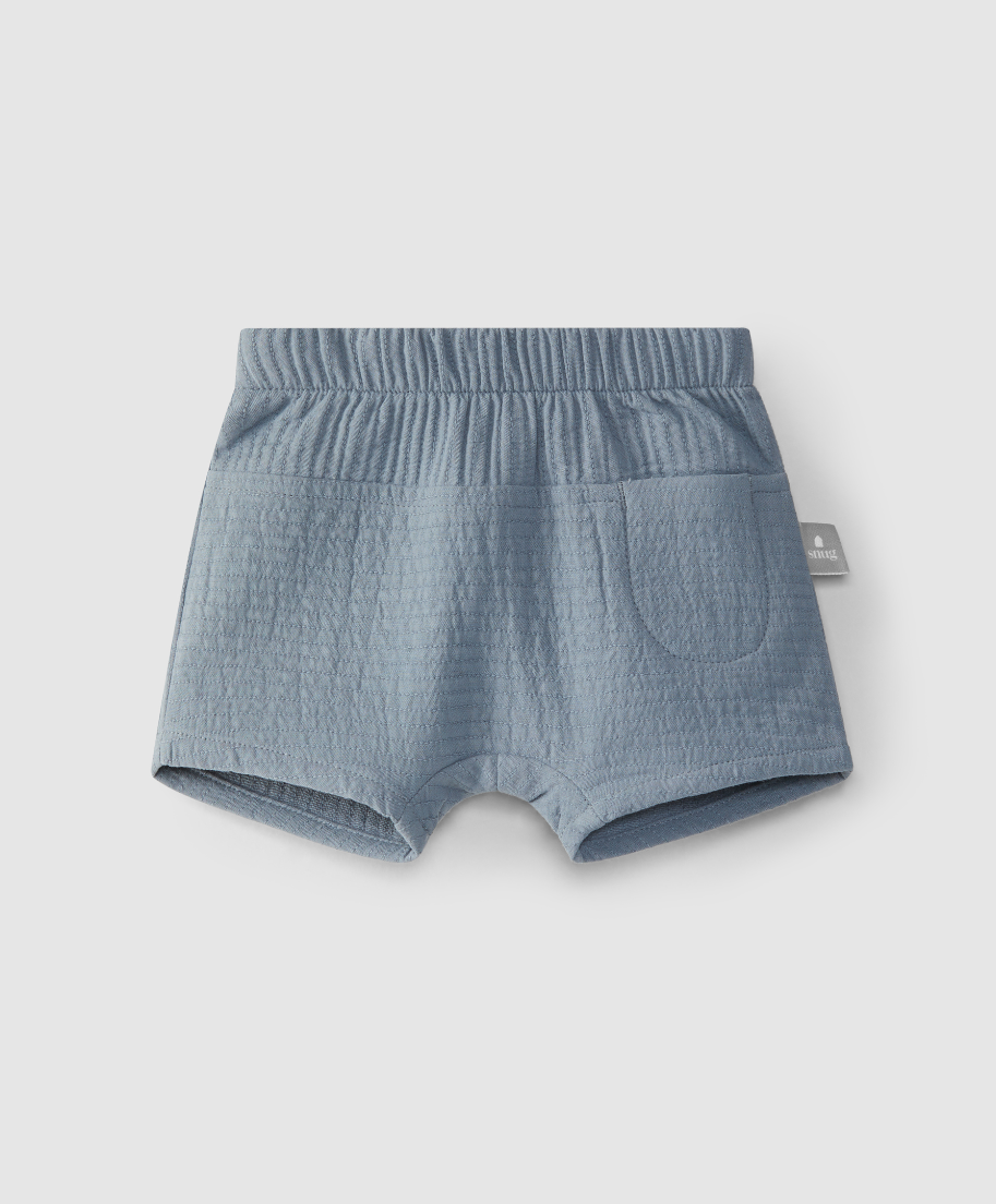 Dusty Blue Gauzy Shorts