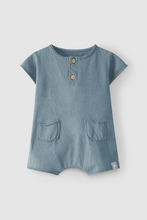 Load image into Gallery viewer, Dusty Blue Solid Shortie Romper
