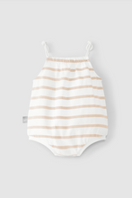 Load image into Gallery viewer, Powder Pink Striped Bubble Romper
