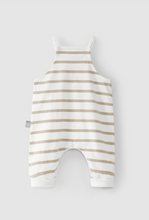Load image into Gallery viewer, Taupe Stripe Pocket Overalls
