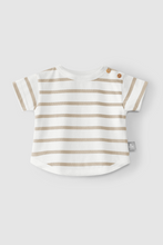 Load image into Gallery viewer, Taupe Stripe Short Sleeve Top
