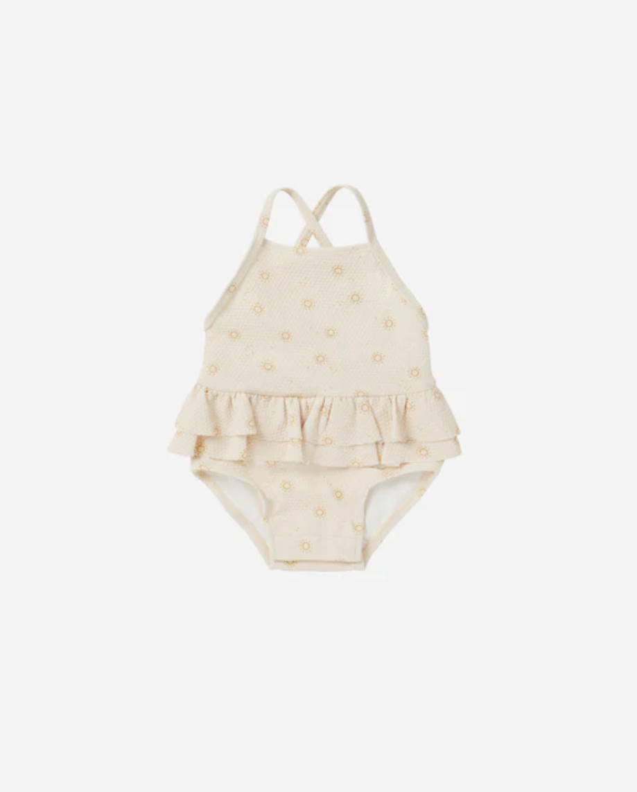 Suns Ruffled One-Piece Swimsuit