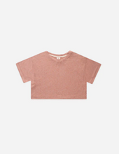 Load image into Gallery viewer, Heathered Lipstick Tech Crop Tee
