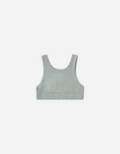 Load image into Gallery viewer, Heathered Seafoam Longline Sports Bra
